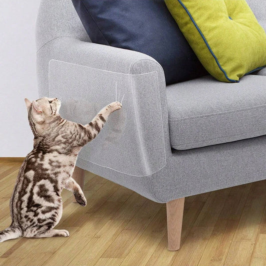 Self-Adhesive Cat Scratch Protector – Trimmable Furniture Guard for Sofas & Chairs
