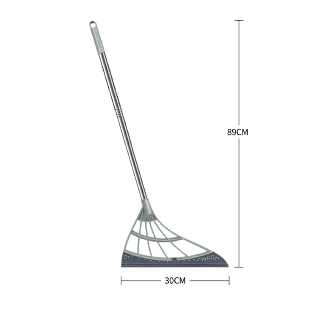 Multi-Purpose Silicone Scraper Broom – Window, Floor & Bathroom Cleaning Tool