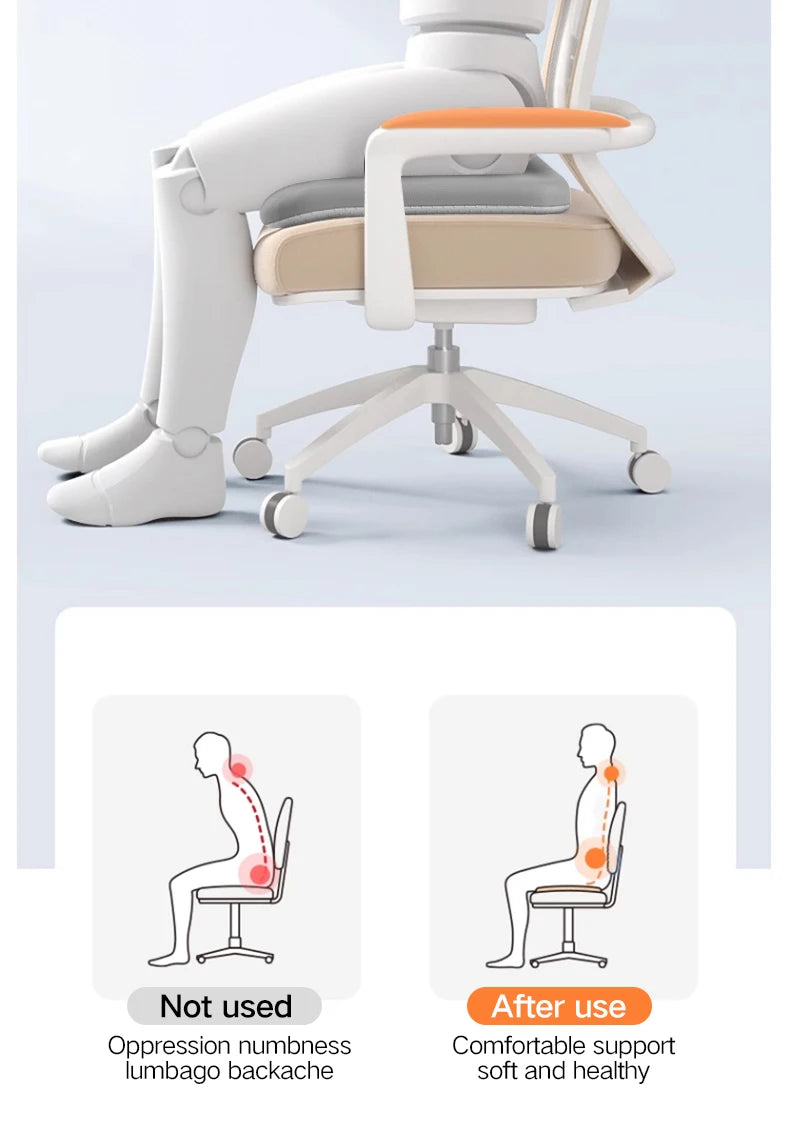 Premium Memory Foam Seat Cushion – Multi-Use Comfort for Office, Car & Home