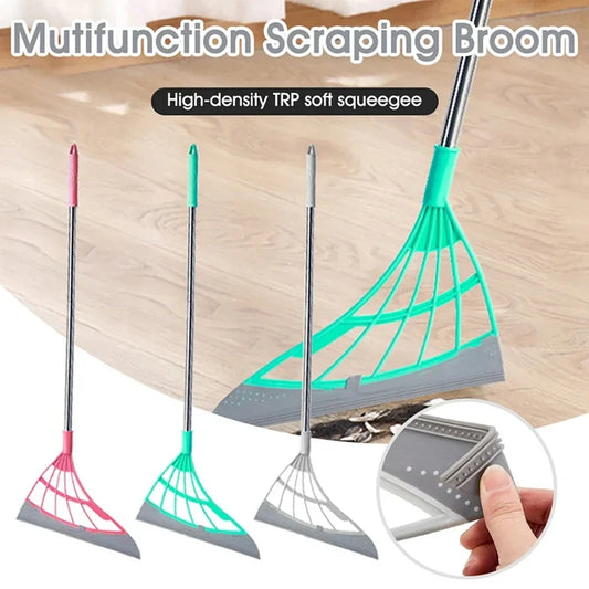 Multi-Purpose Silicone Scraper Broom – Window, Floor & Bathroom Cleaning Tool
