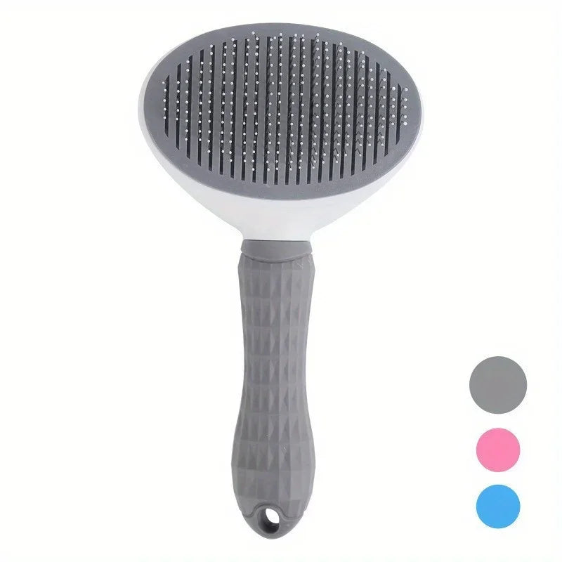 Self-Cleaning Pet Grooming Brush – One-Click Hair Removal for Dogs & Cats